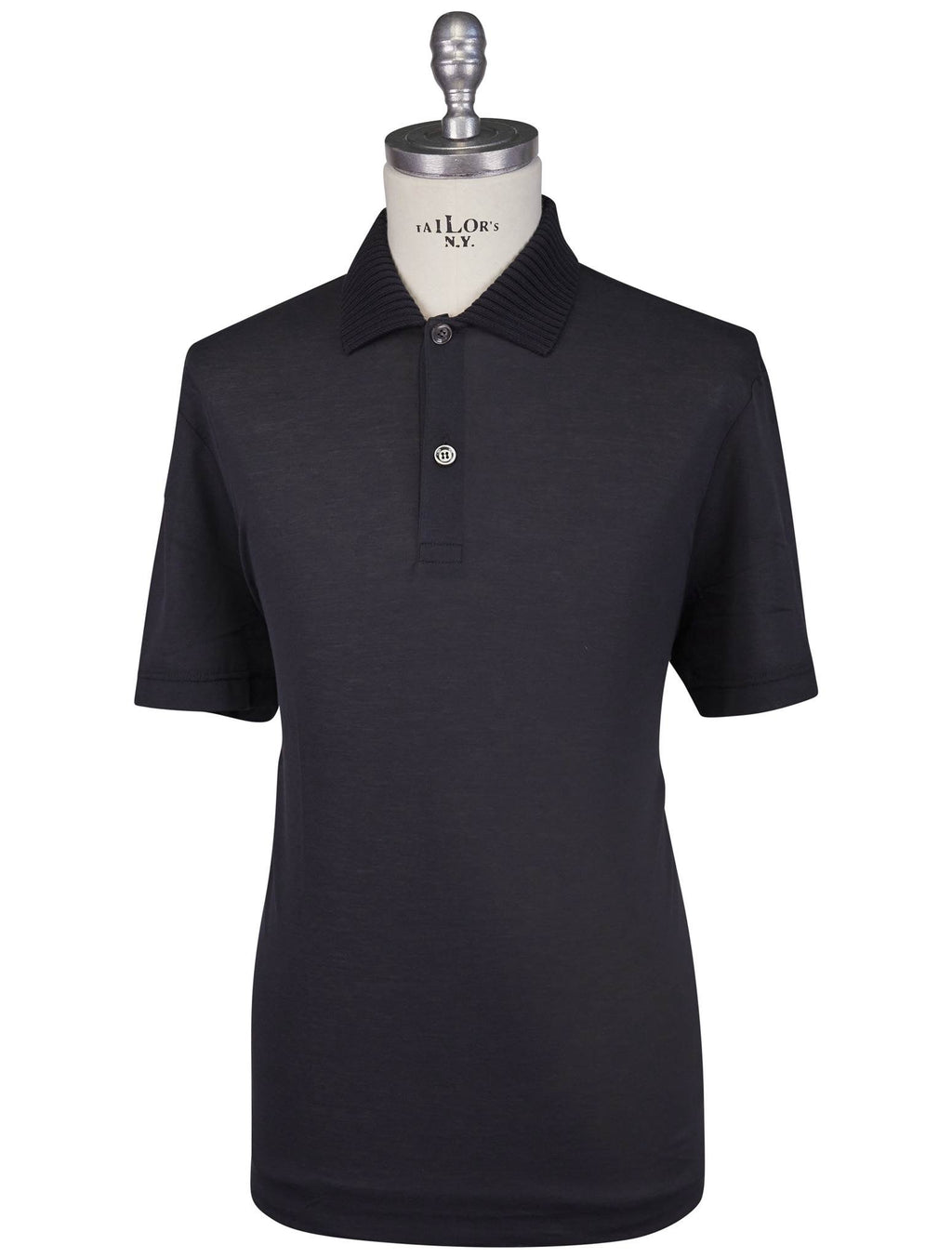 Kiton Kiton Black Cotton Polo Black 000