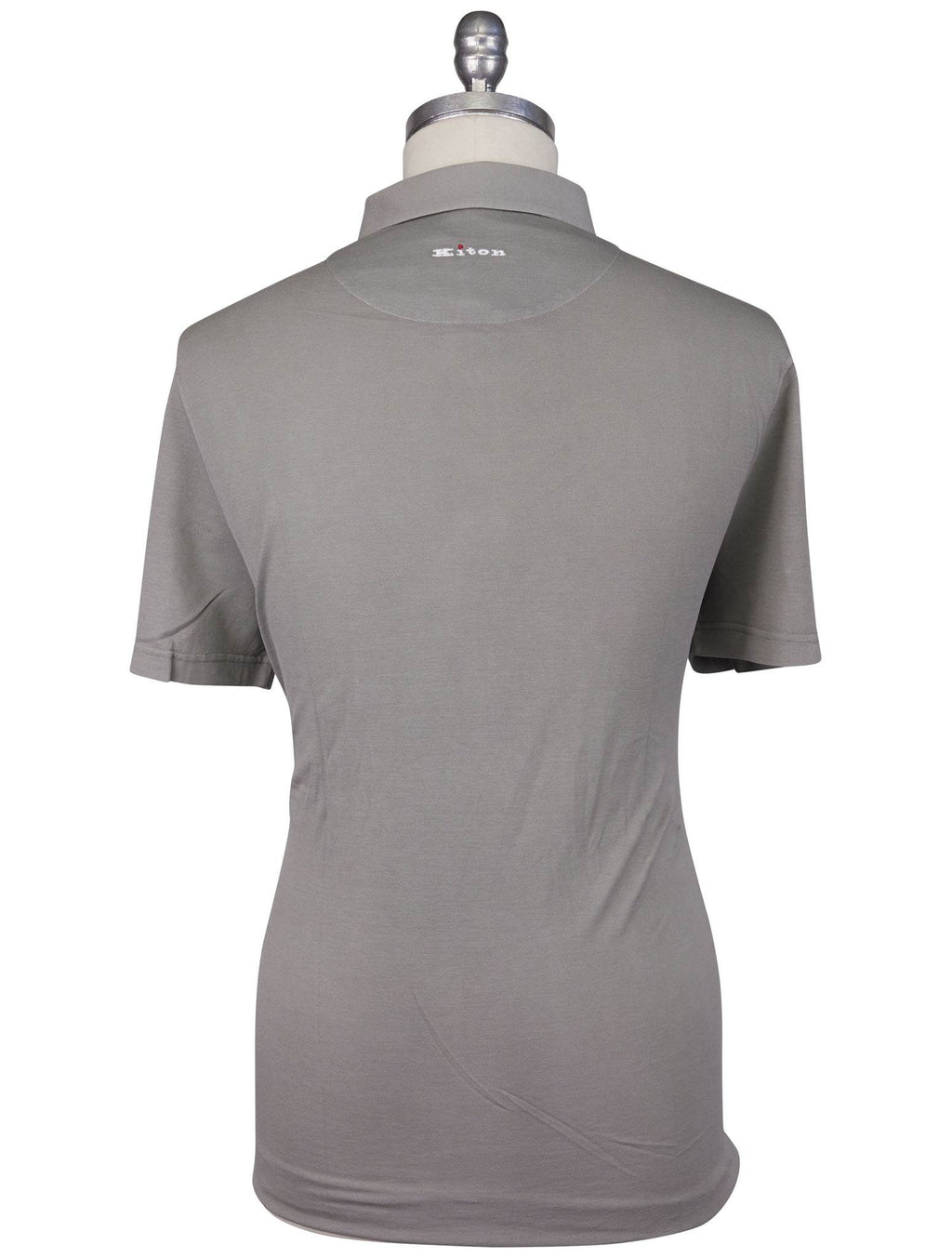 Kiton Gray Cotton Polo