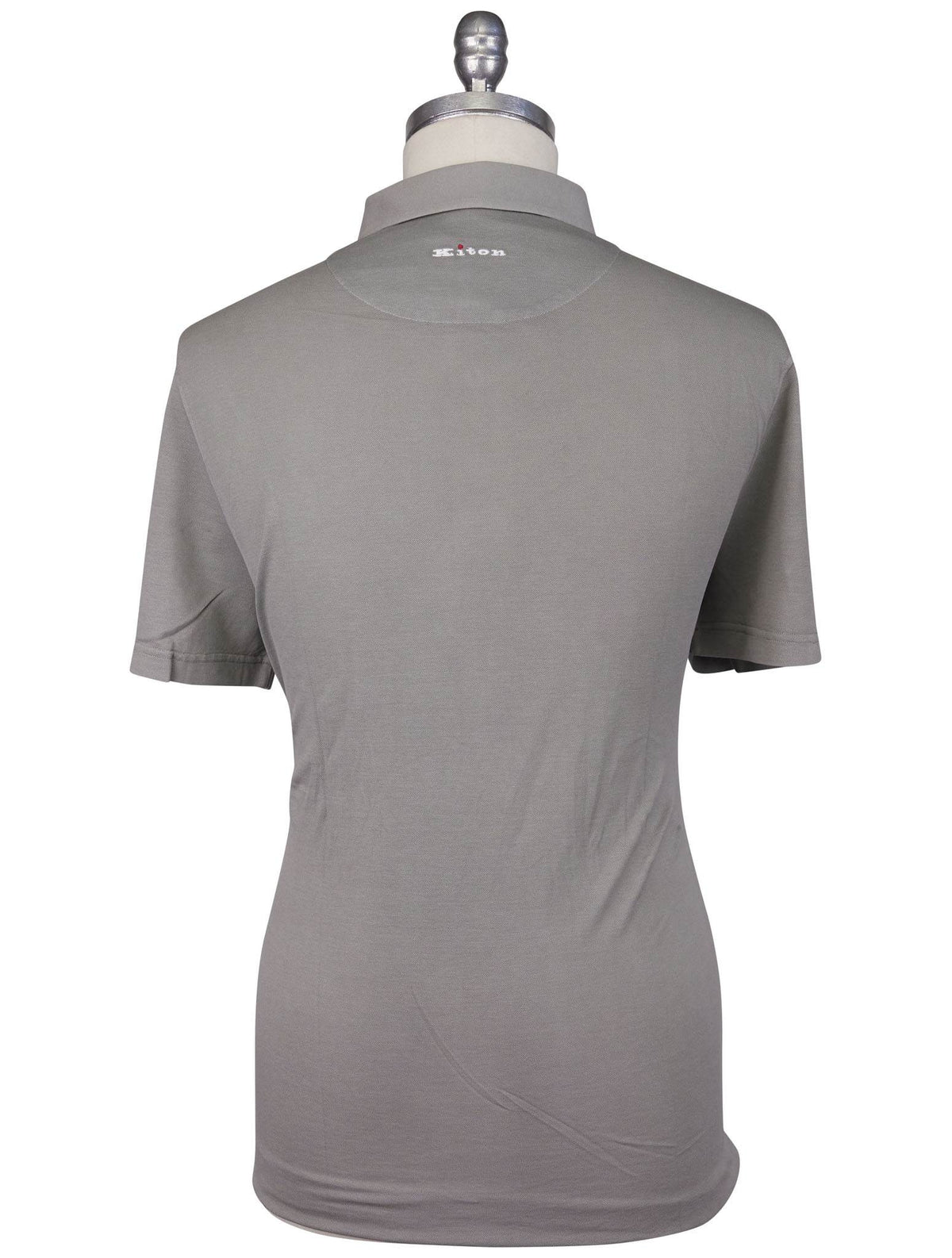 Kiton Gray Cotton Polo