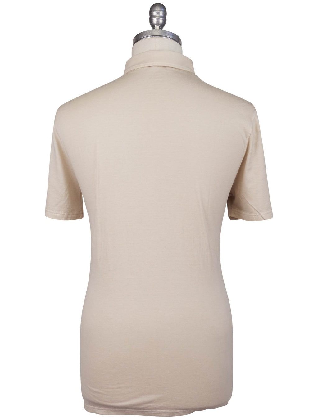 Kiton Beige Silk Cotton Polo