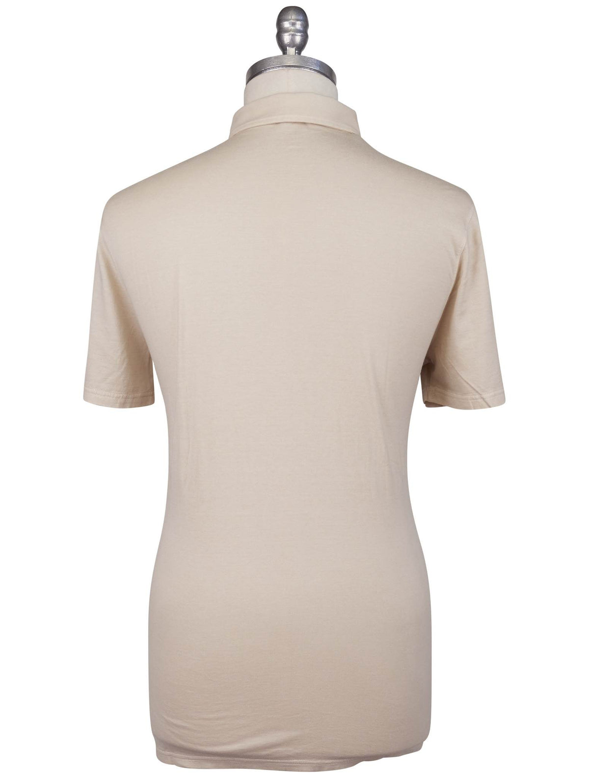 Kiton Beige Silk Cotton Polo