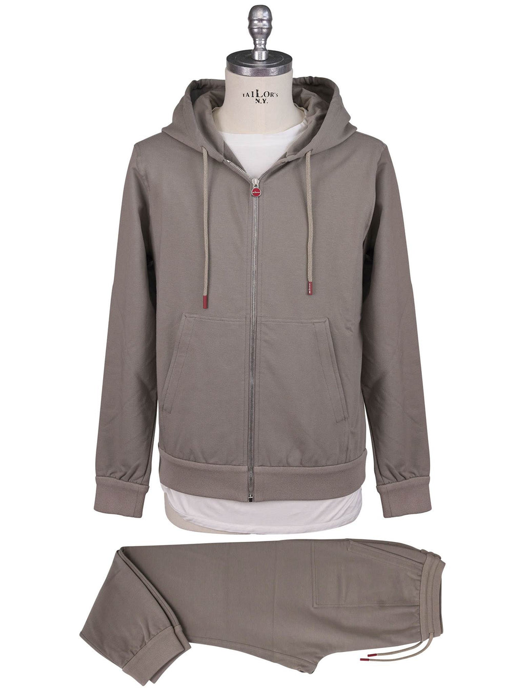 Kiton Taupe Cotton EA Tracksuit