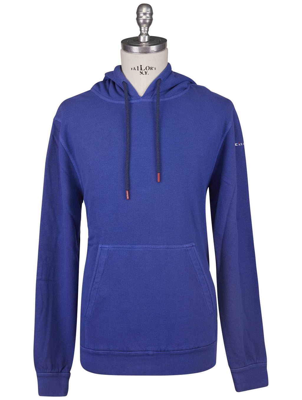 Kiton Blue Cotton Sweater