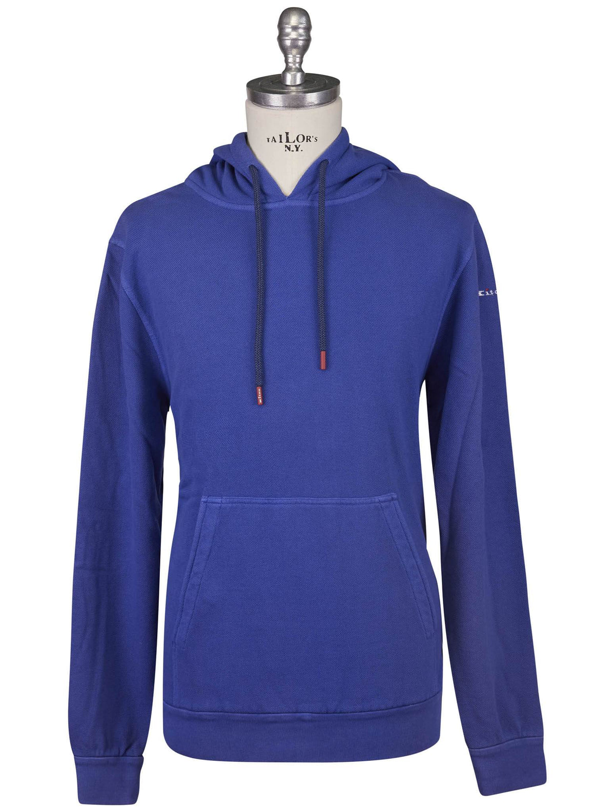 Kiton Blue Cotton Sweater