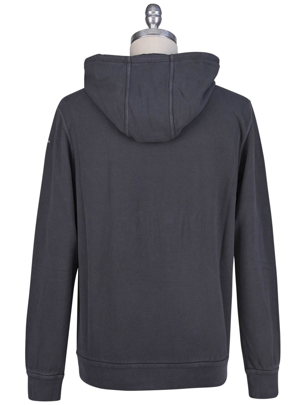 Kiton Gray Cotton Sweater Hood