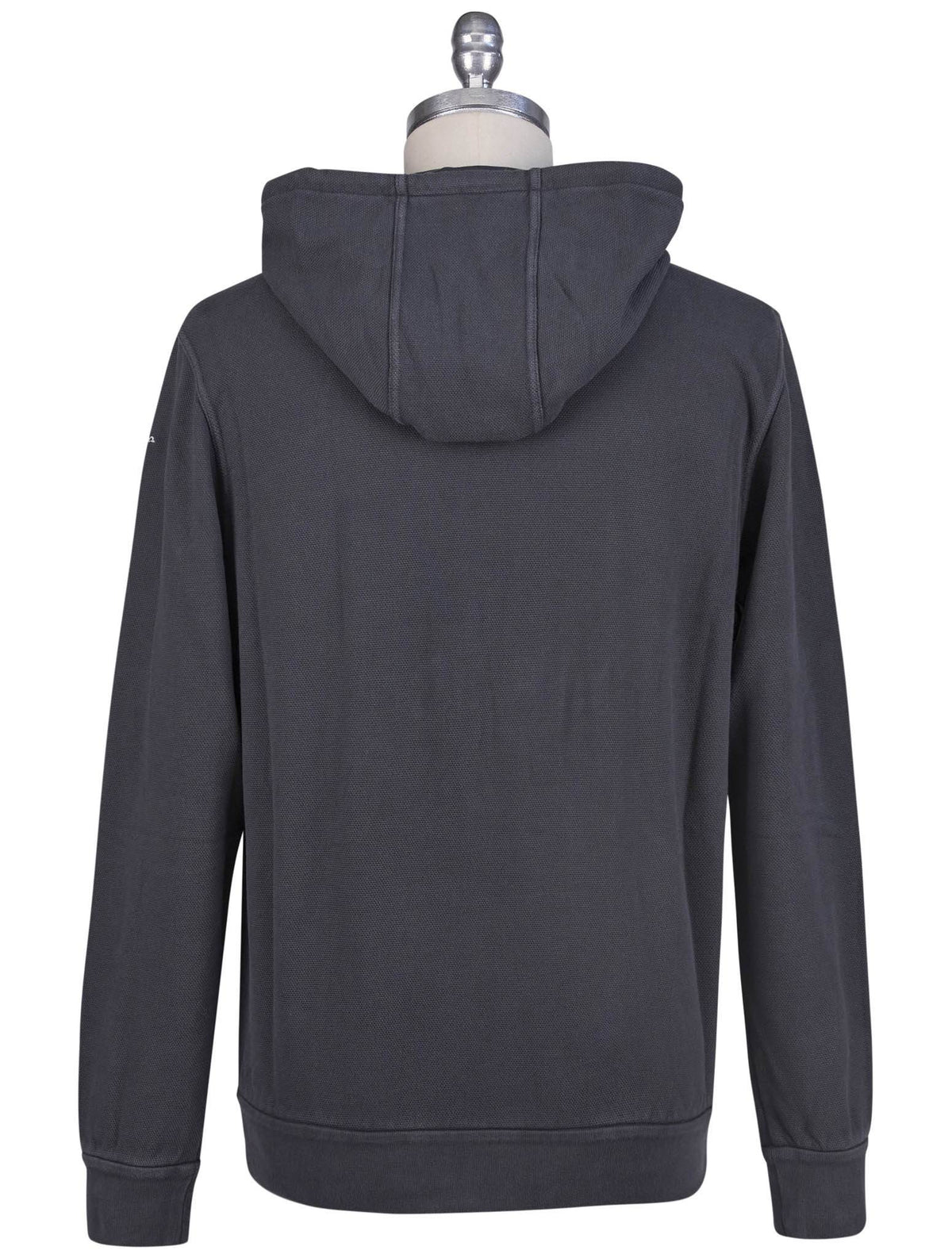 Kiton Gray Cotton Sweater Hood