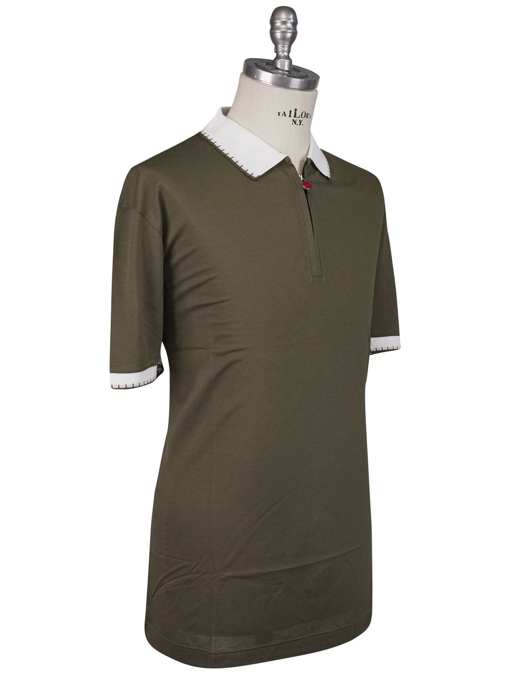 Kiton Kiton Green Cotton Polo Green 001