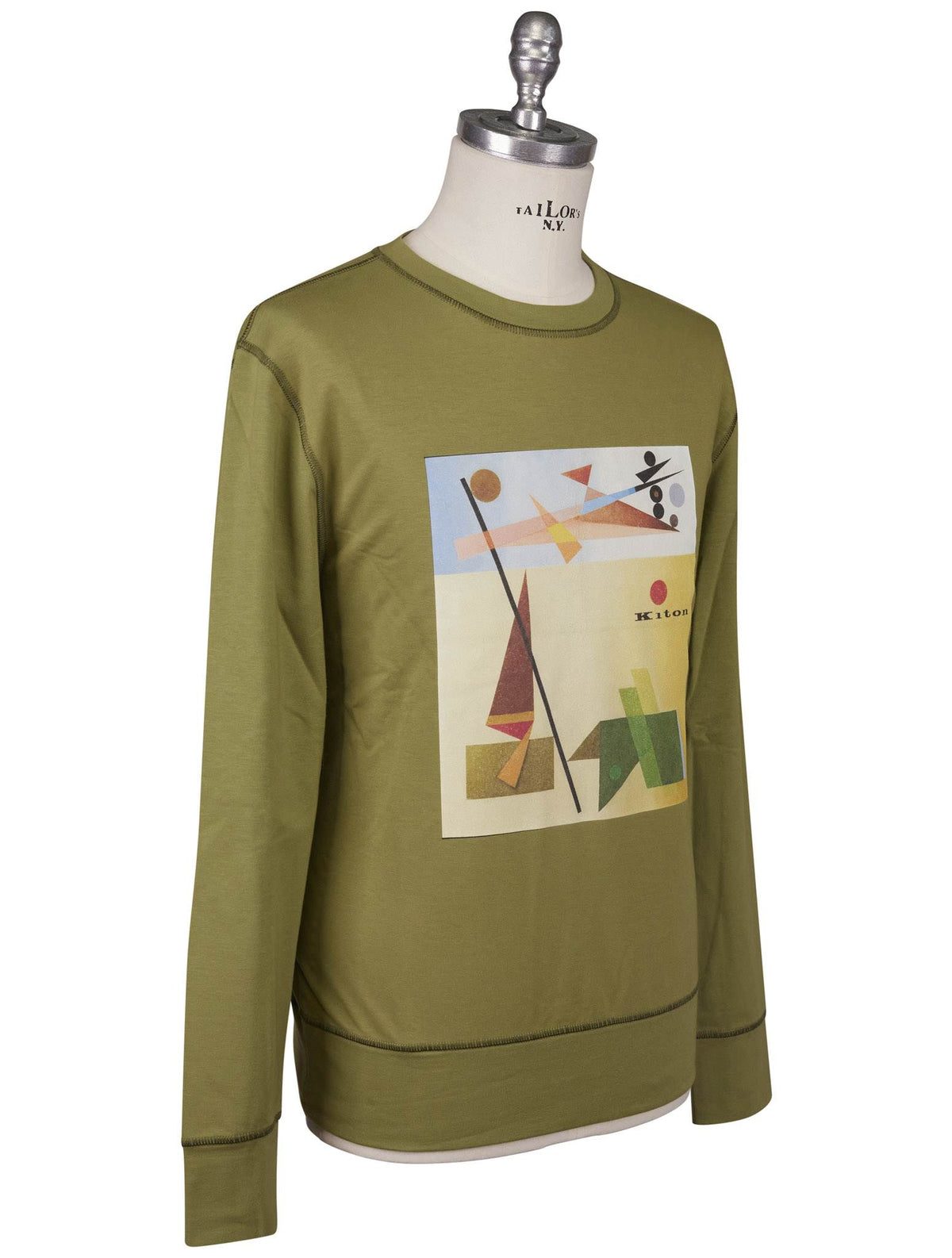 Kiton Kiton Multicolor Cotton EA Sweater Crewneck Multicolor 001