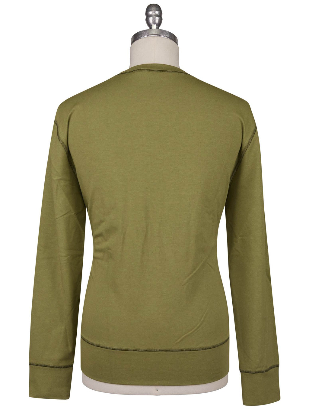 Kiton Multicolor Cotton EA Sweater Crewneck