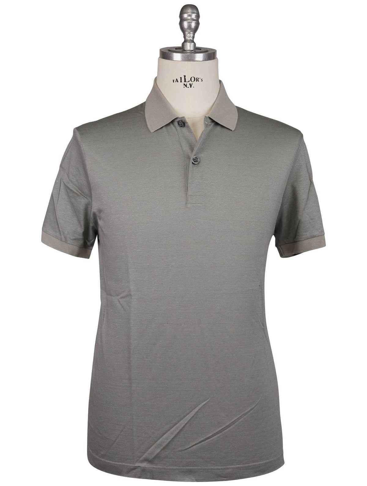 Kiton Kiton Gray Linen Cotton Polo Gray 000