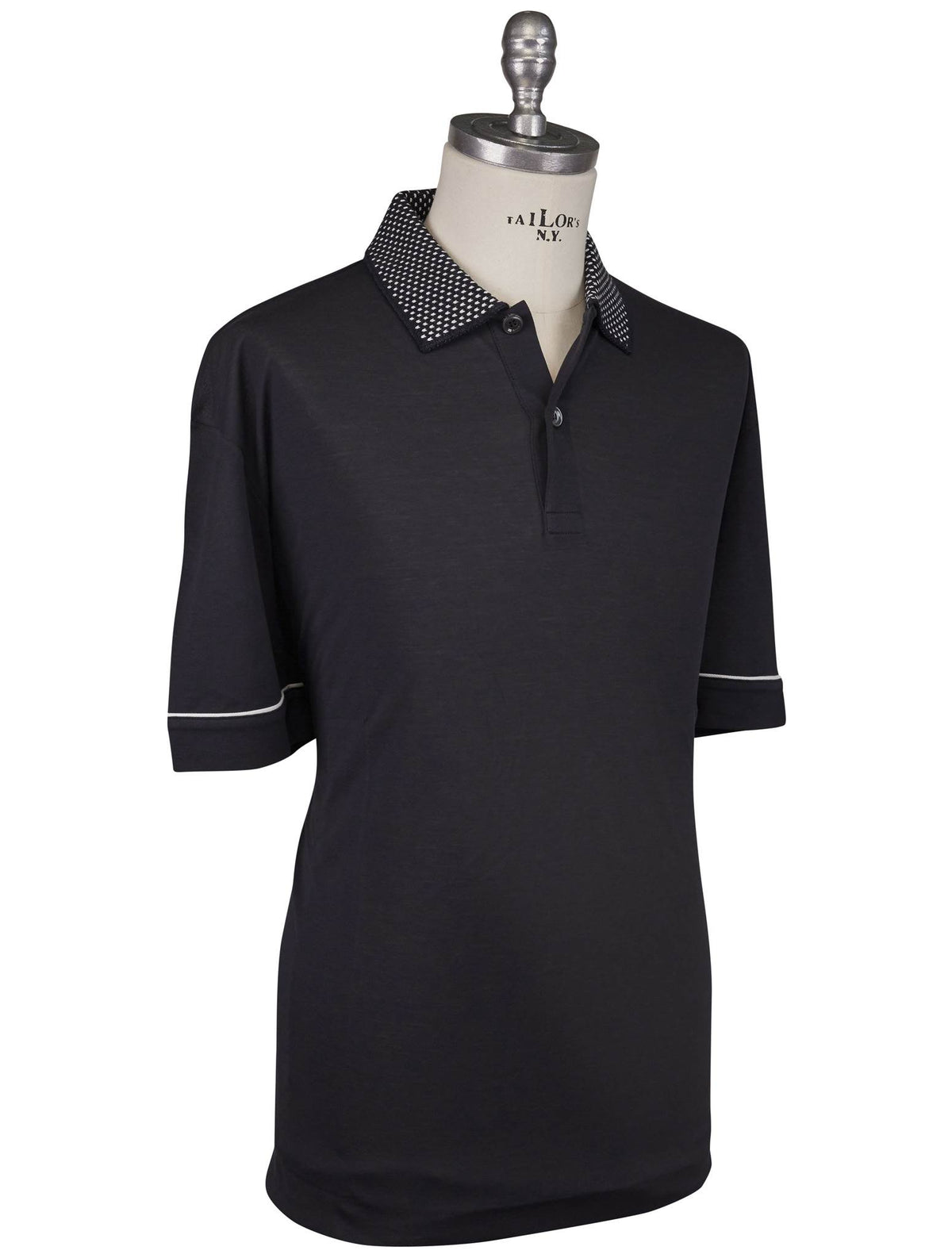 Kiton Kiton Blue Cotton Polo Blue 001