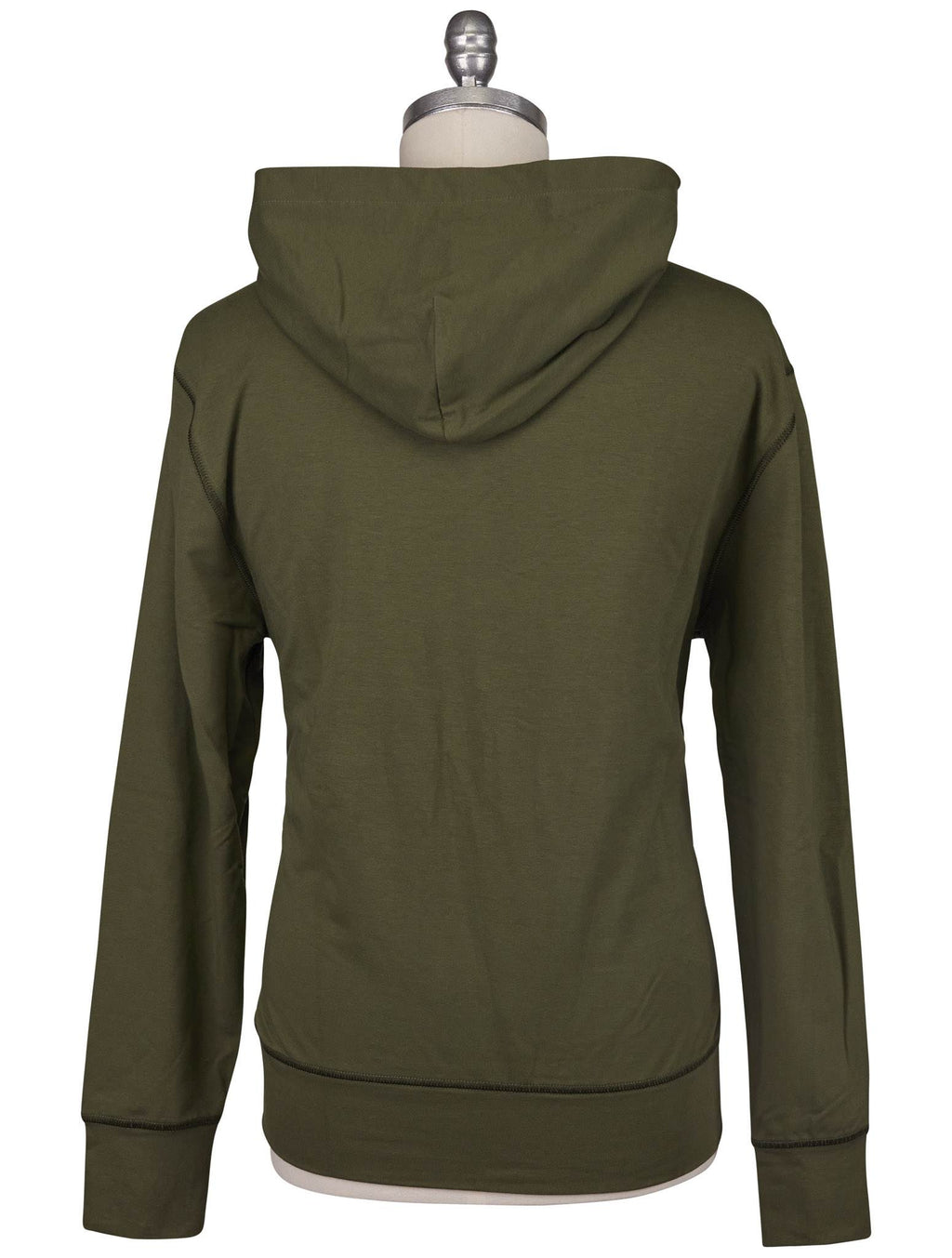 Kiton Green Red Cotton EA Sweater
