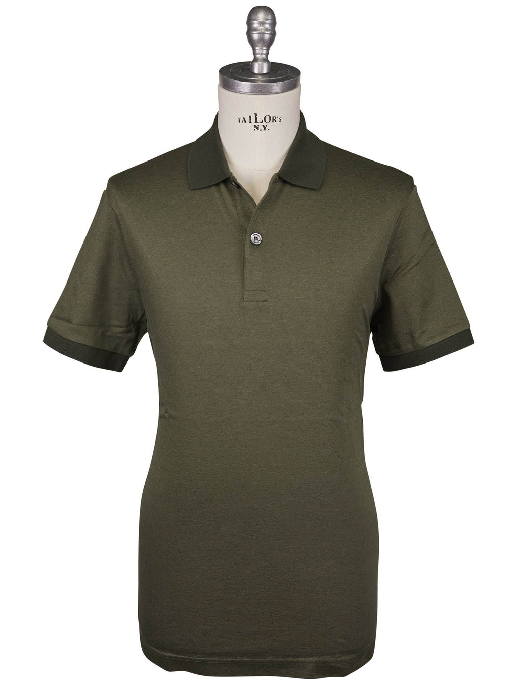 Kiton Kiton Green Linen Cotton Polo Green 000