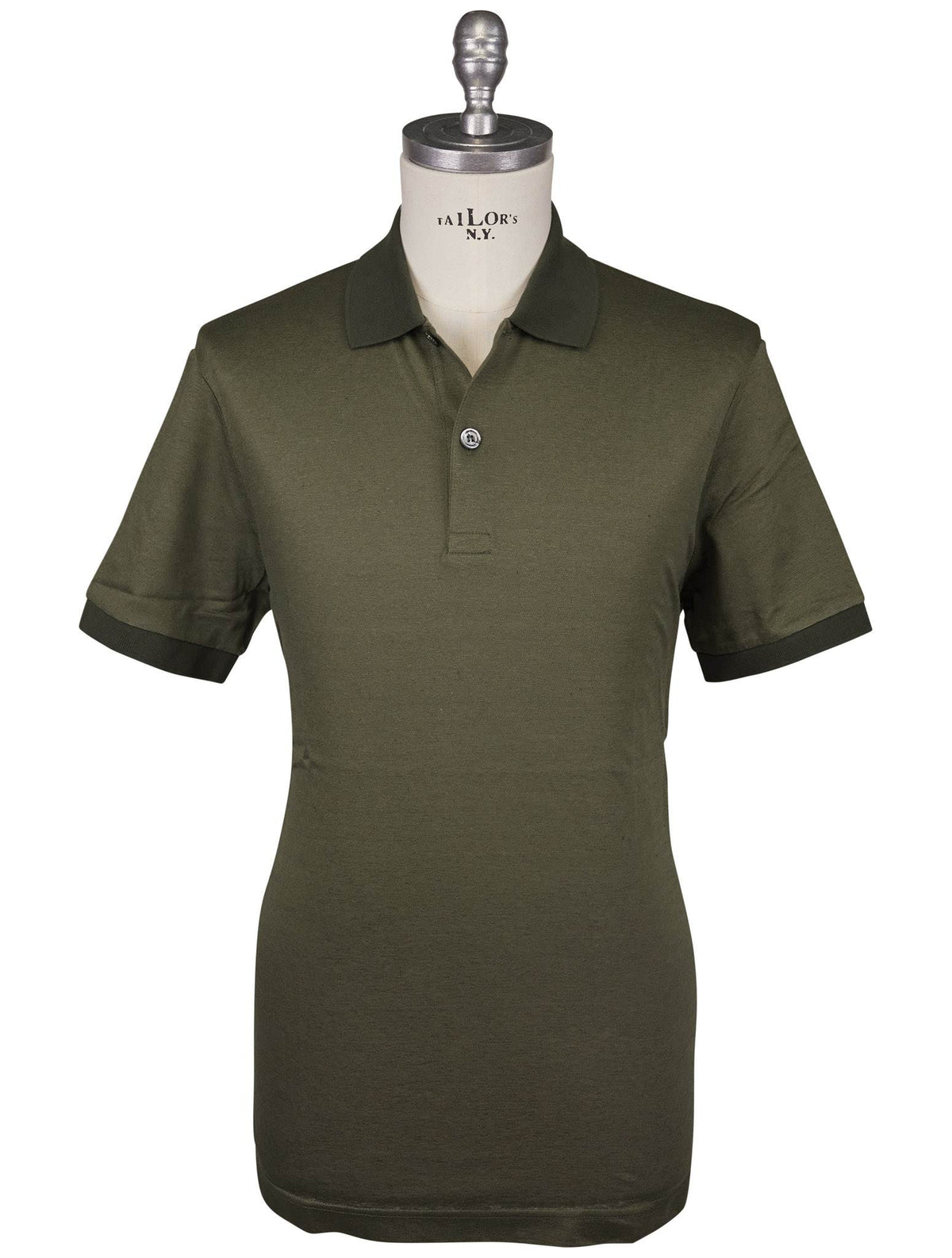 Kiton Kiton Green Linen Cotton Polo Green 000