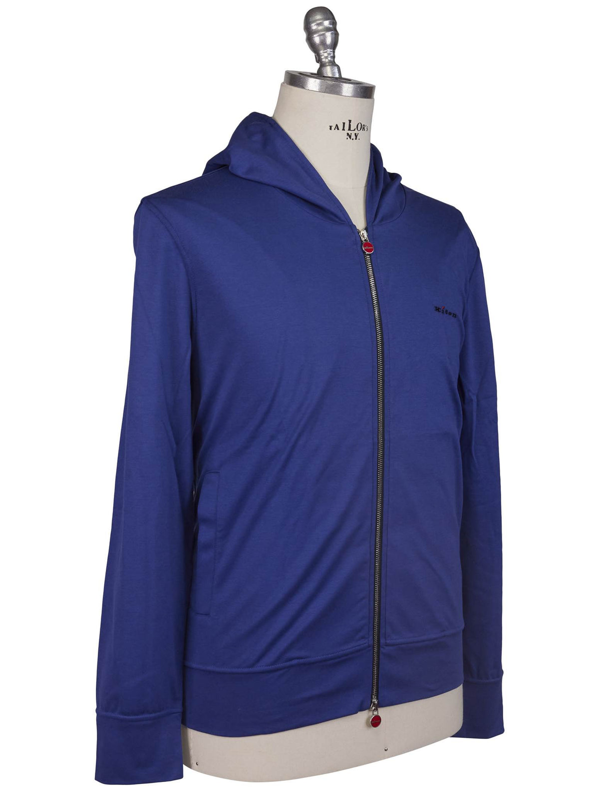 Kiton Kiton Blue Cotton Tracksuit Blue 001