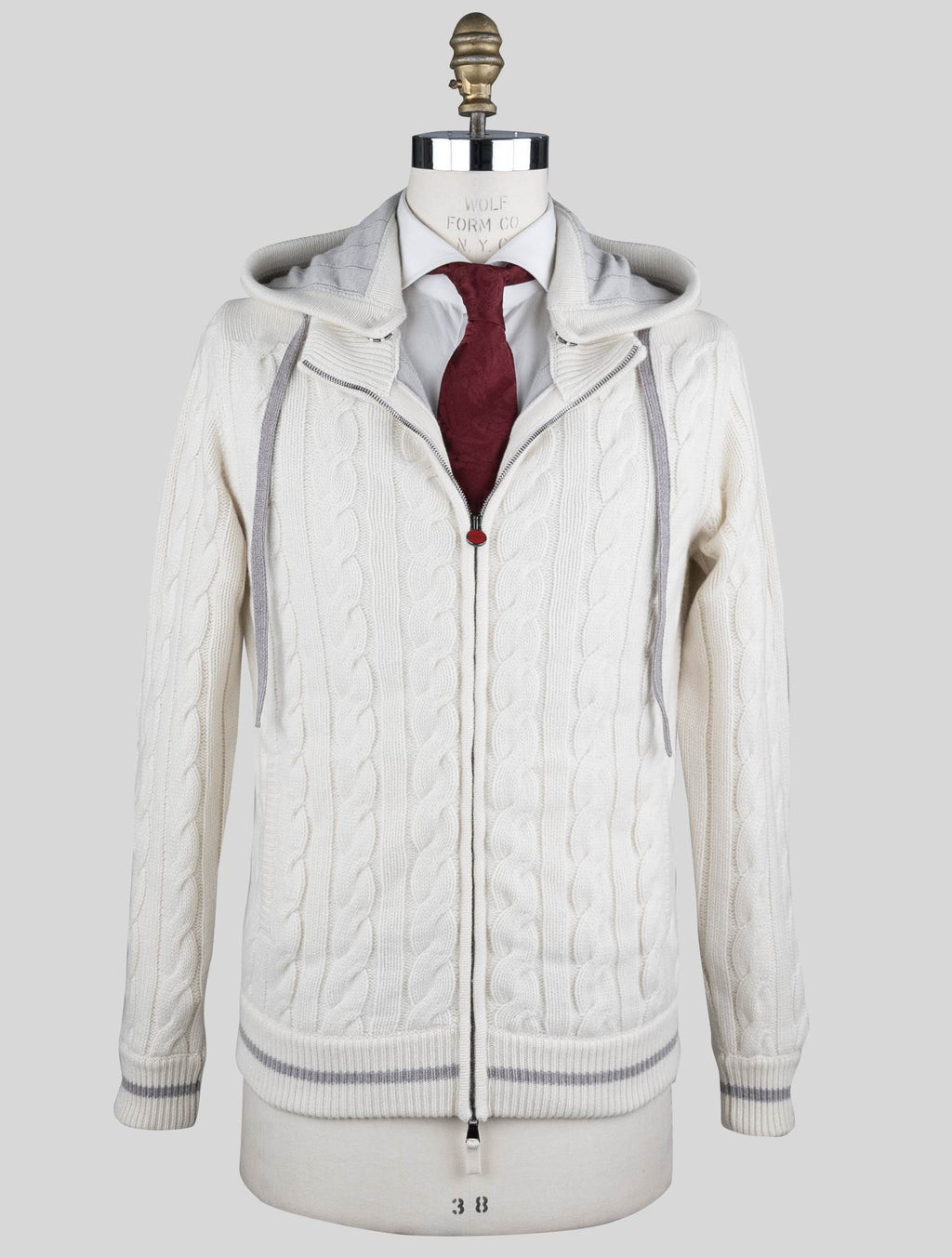 Kiton Kiton White Cashmere Bomber Coat White 000