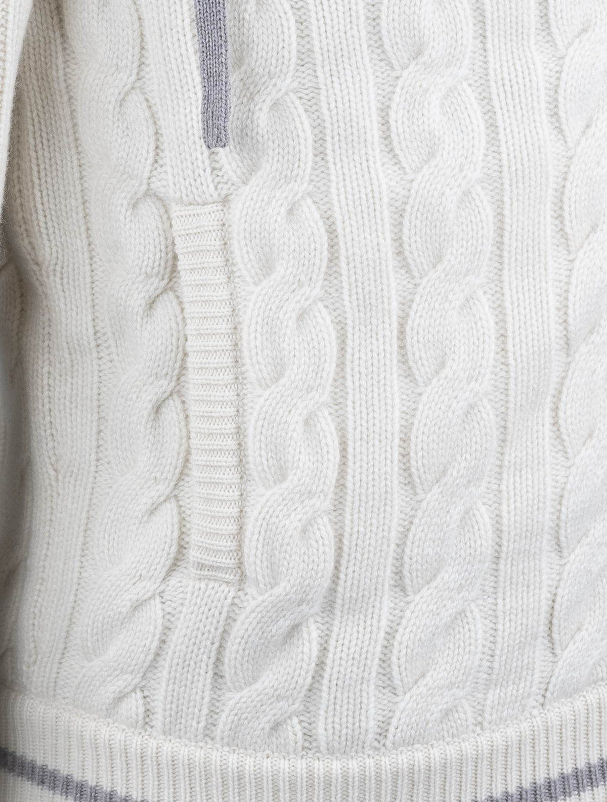 Kiton White Cashmere Bomber Coat
