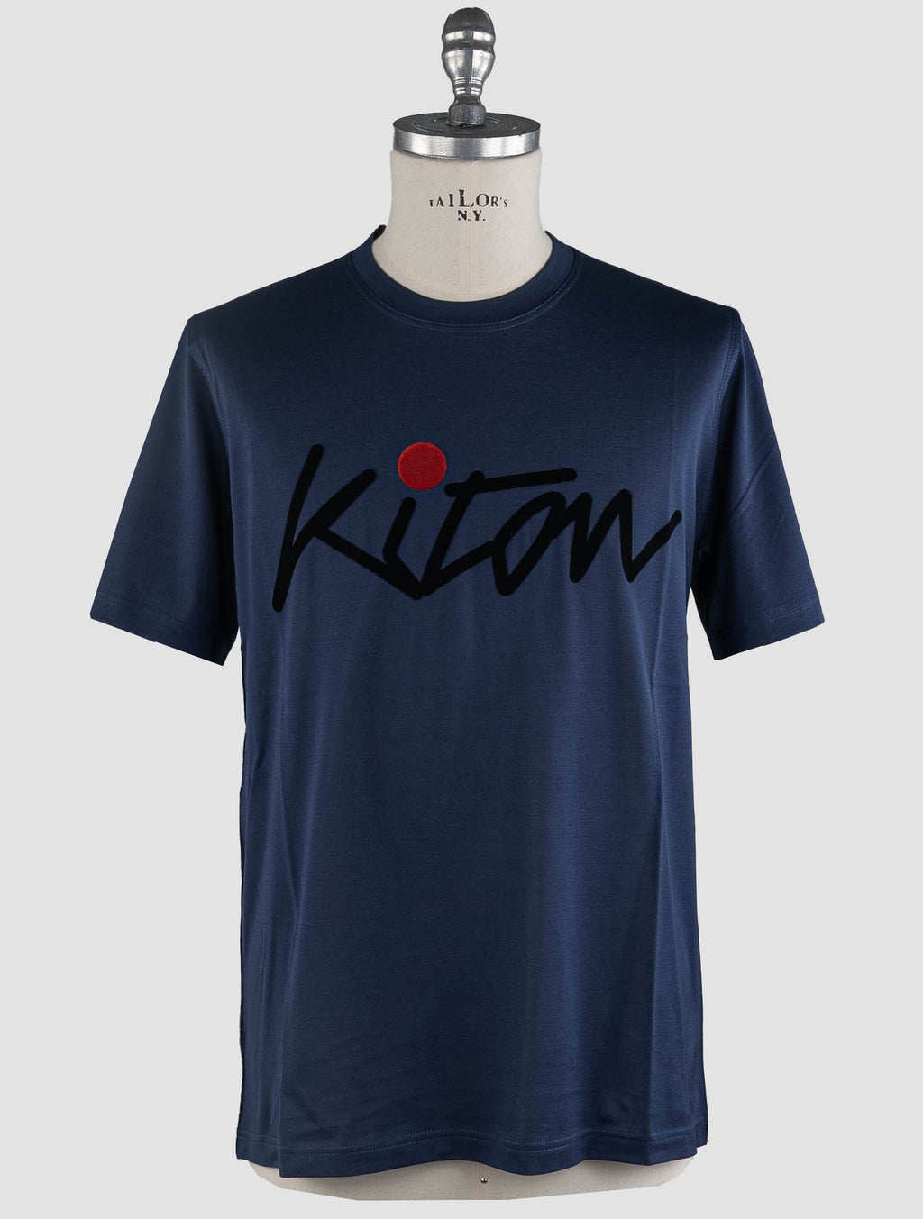 Kiton Blue Cotton T-Shirt