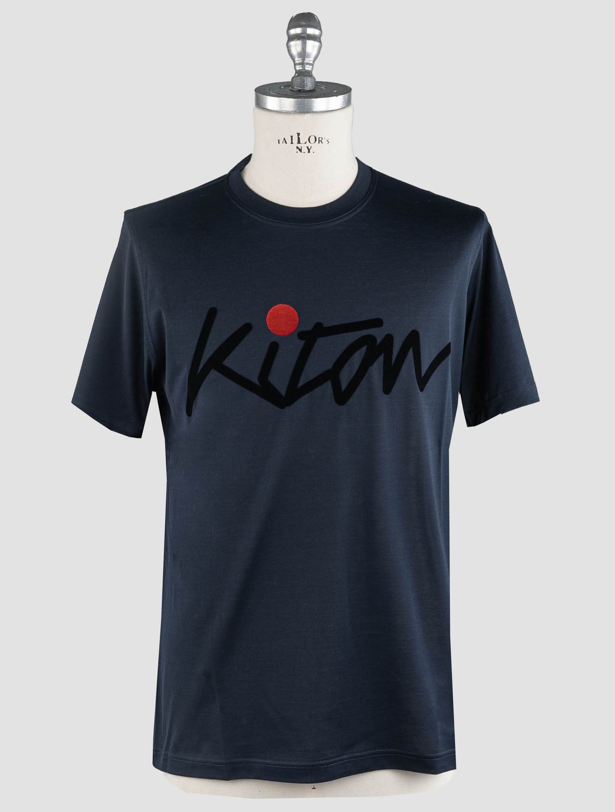 Kiton Kiton Blue Navy Cotton T-Shirt Blue Navy 000