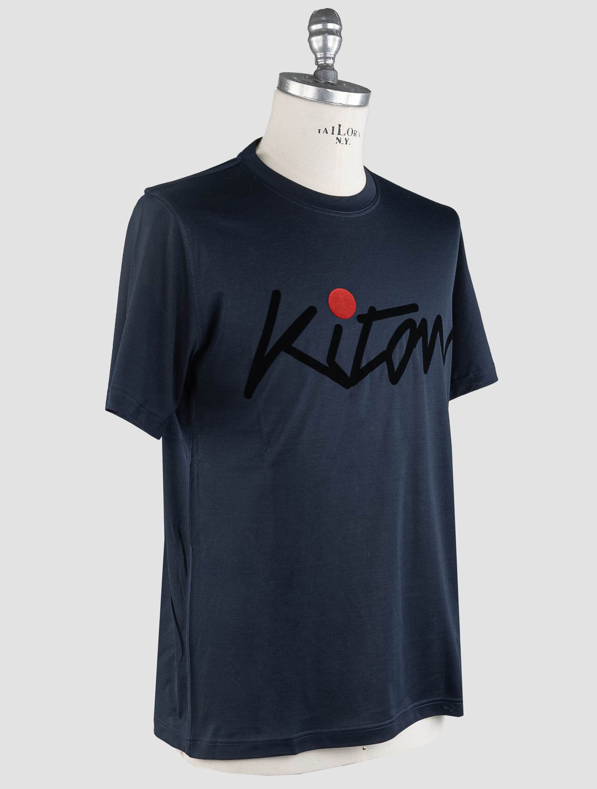 Kiton Kiton Blue Navy Cotton T-Shirt Blue Navy 001