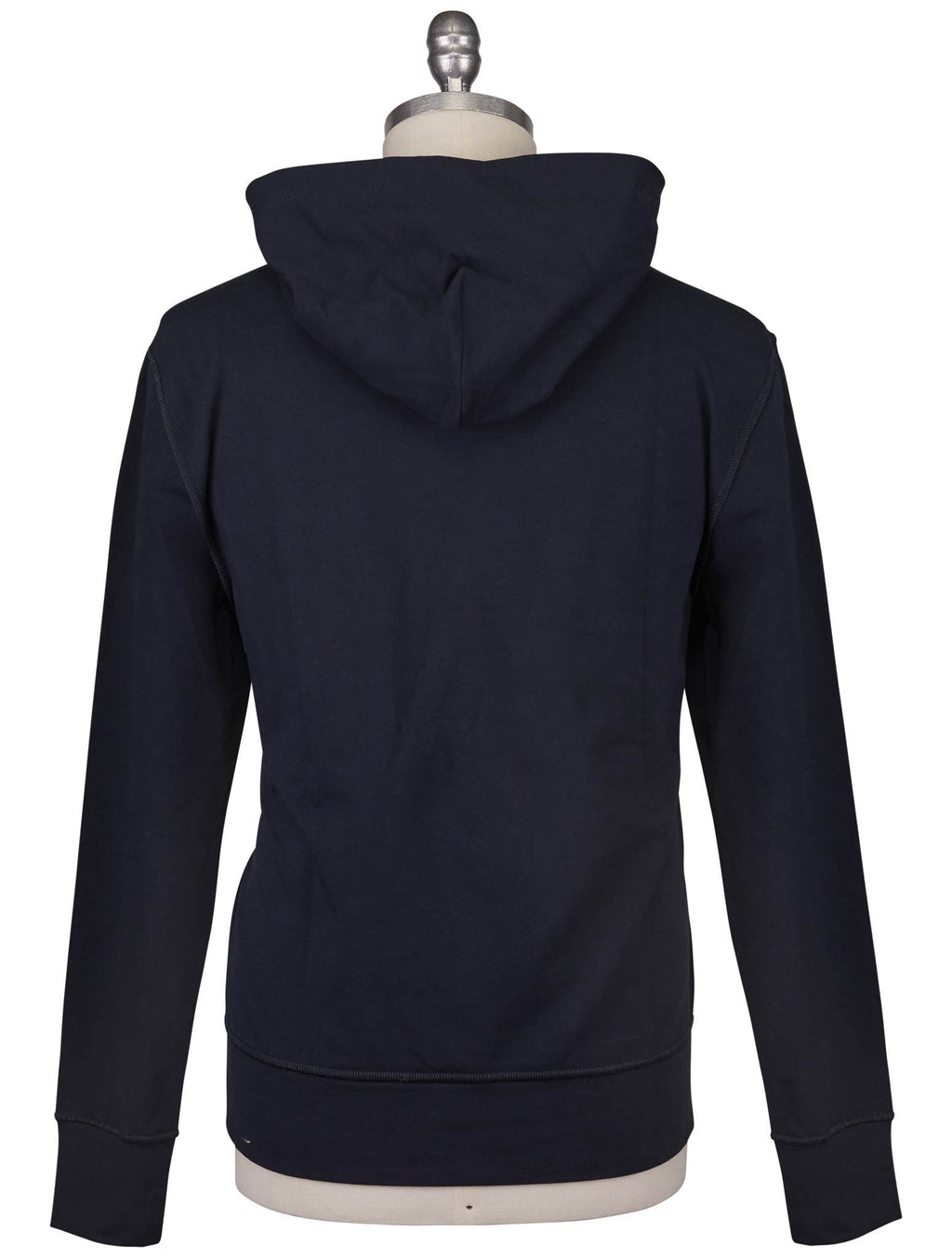 Kiton Kiton Blue Red Cotton EA Sweater Crewneck Blue / Red 001