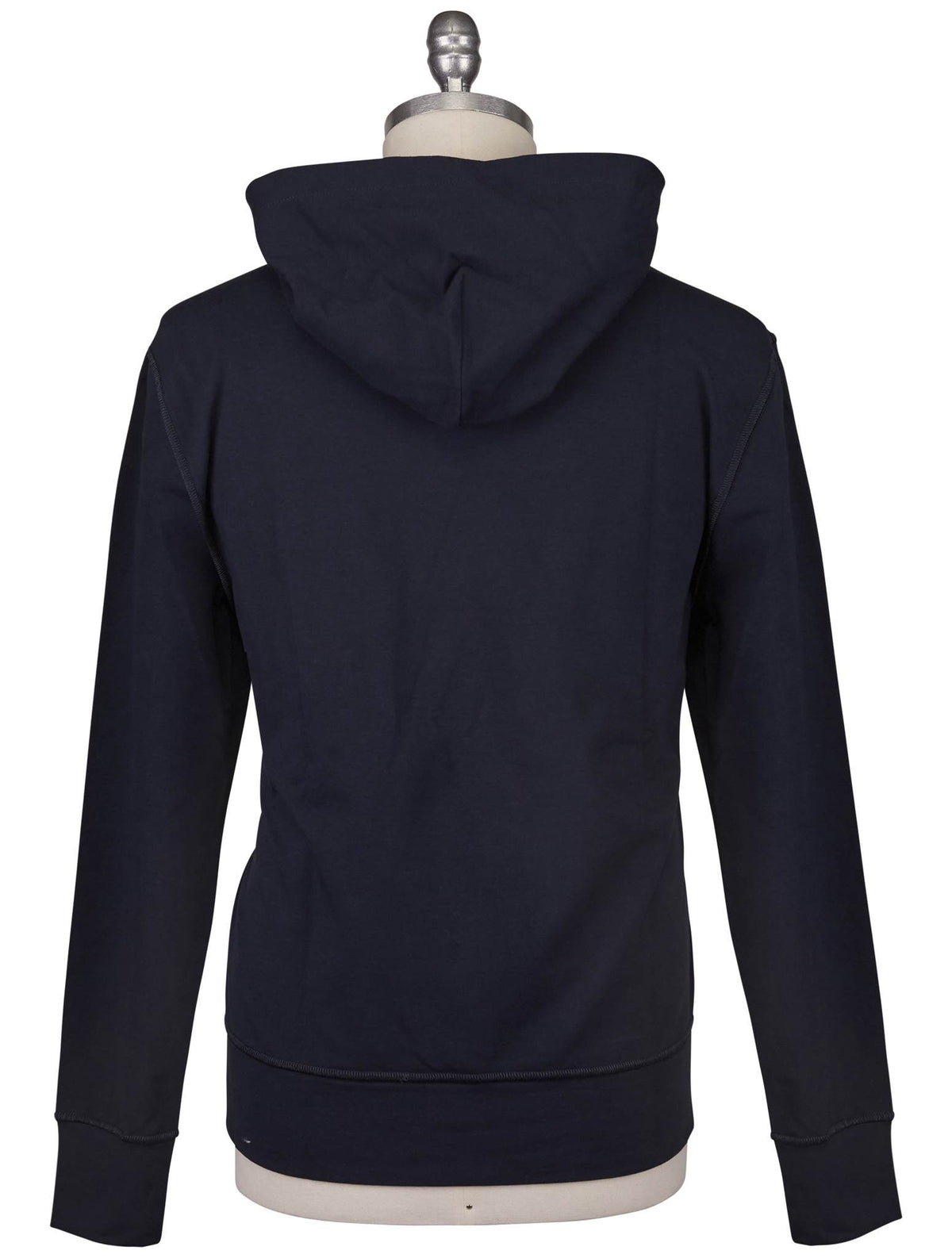 Kiton Kiton Blue Red Cotton EA Sweater Crewneck Blue / Red 001