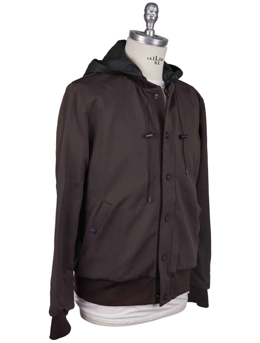 Kiton Kiton Knt Brown PL Cotton PA EA Coat Reverse Brown 001