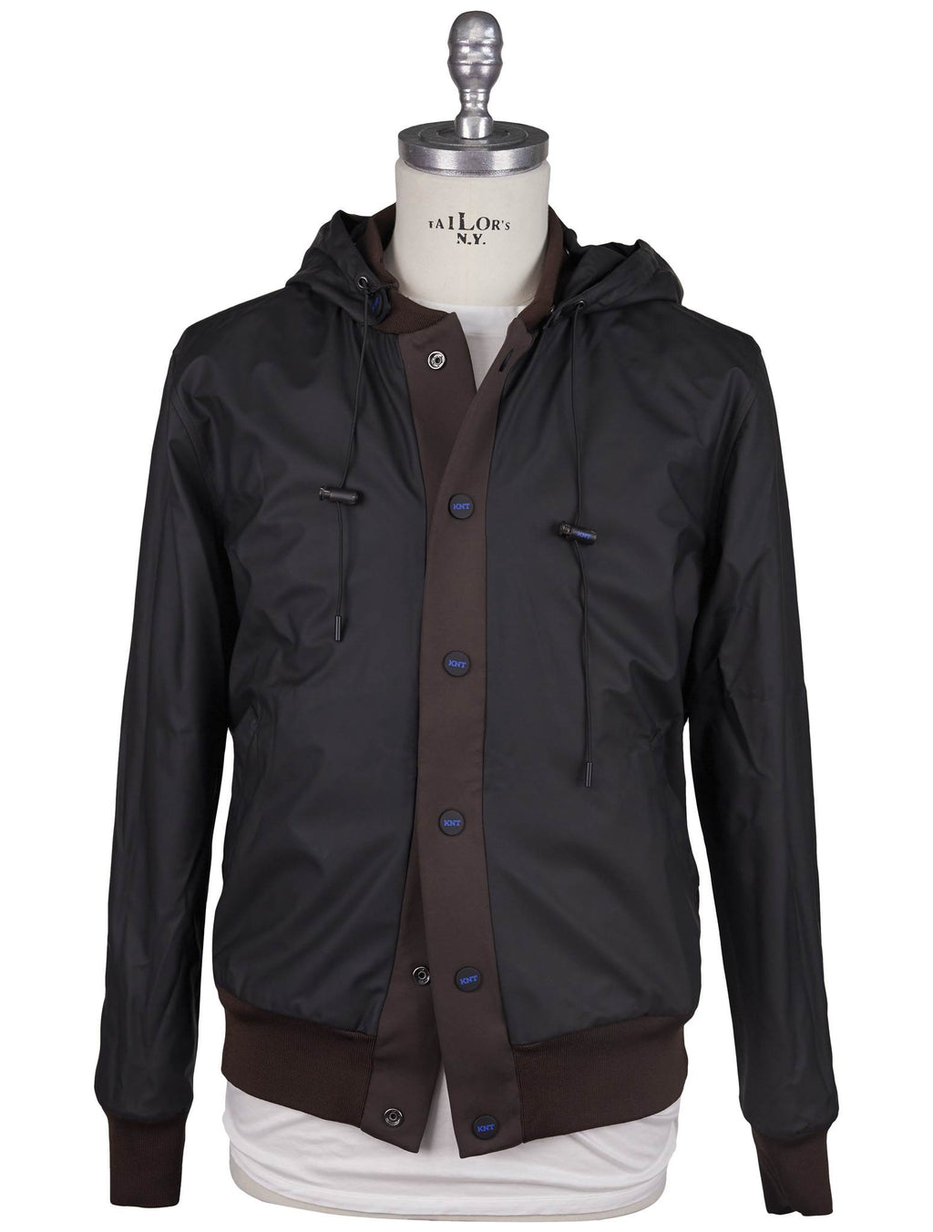 Kiton Knt Brown PL Cotton PA EA Coat Reverse