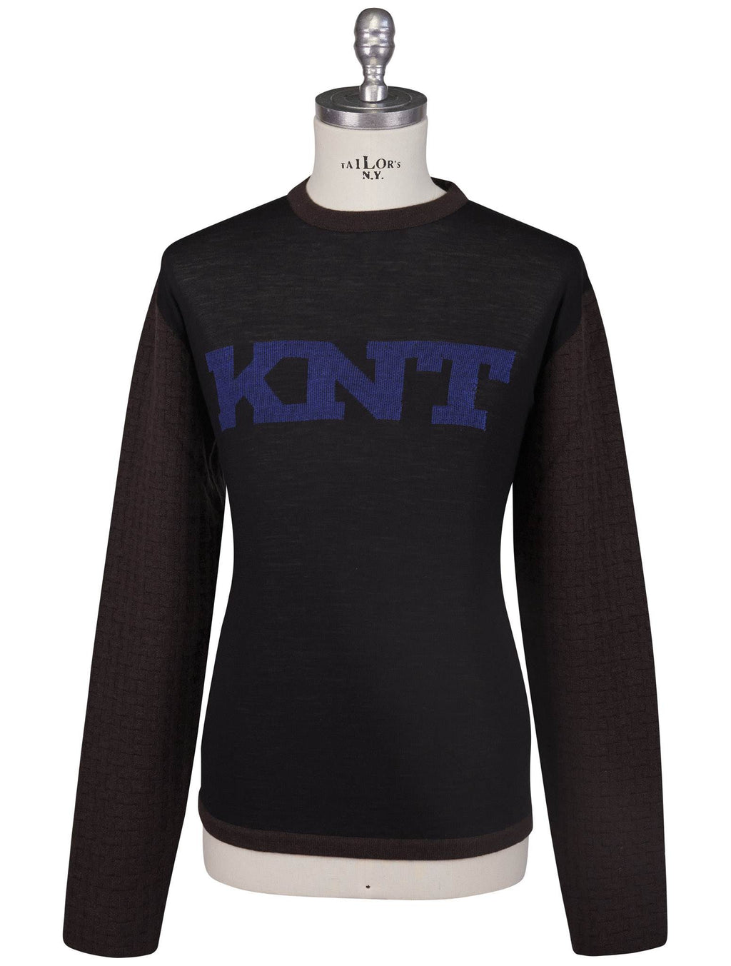 Kiton Knt Multicolor Wool Cashmere Sweater Crewneck