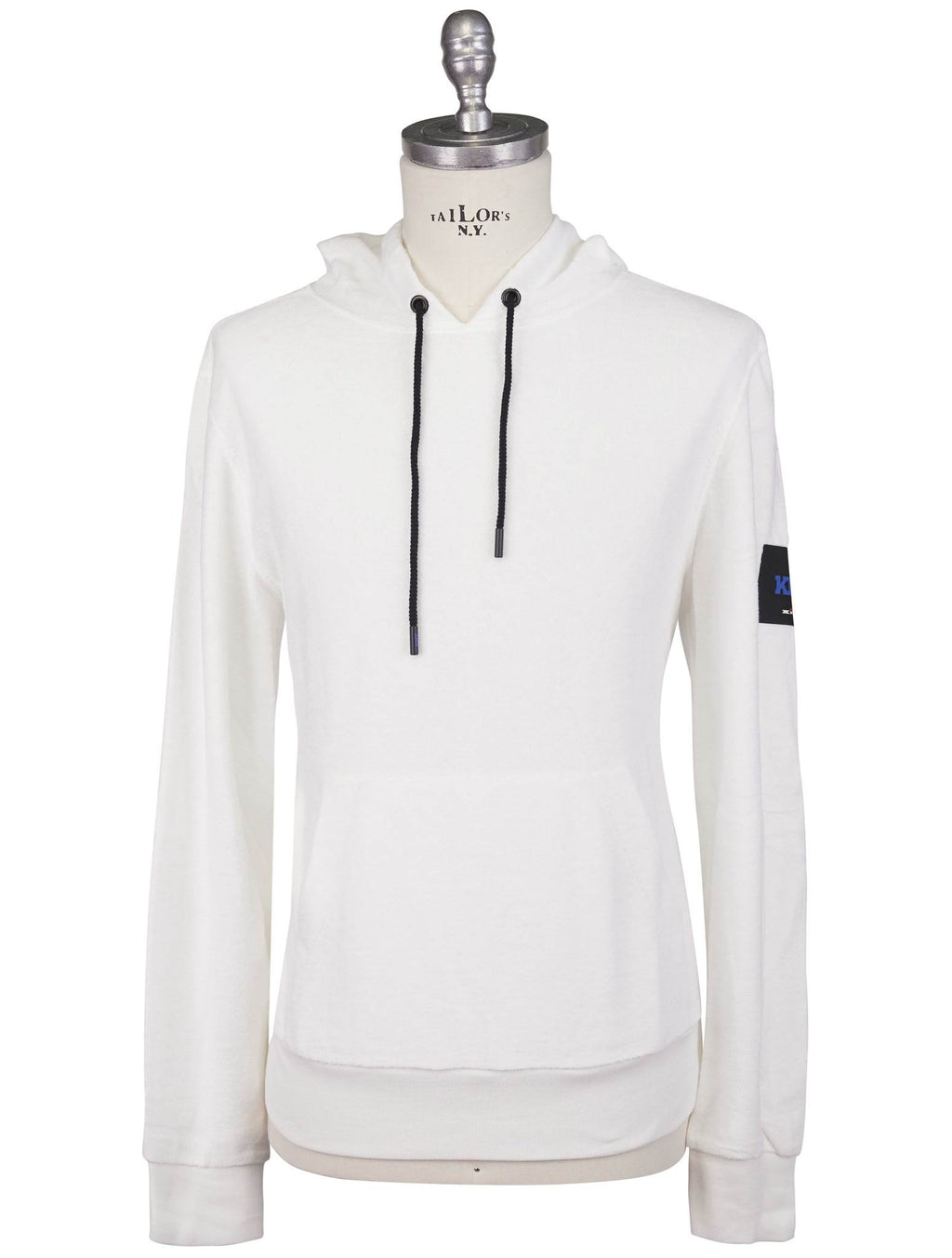 Kiton Knt White Cotton Sweater