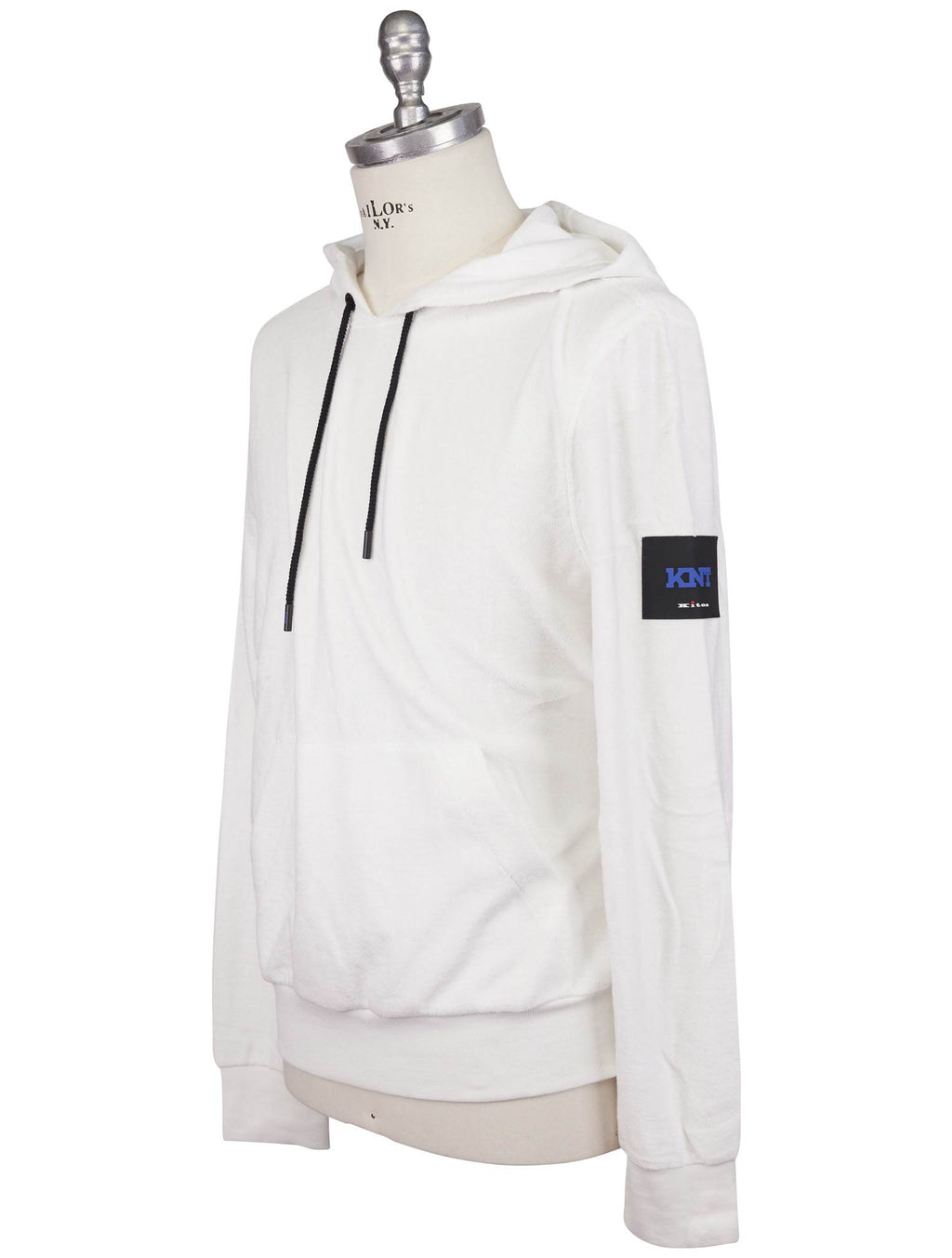 Kiton Knt White Cotton Sweater
