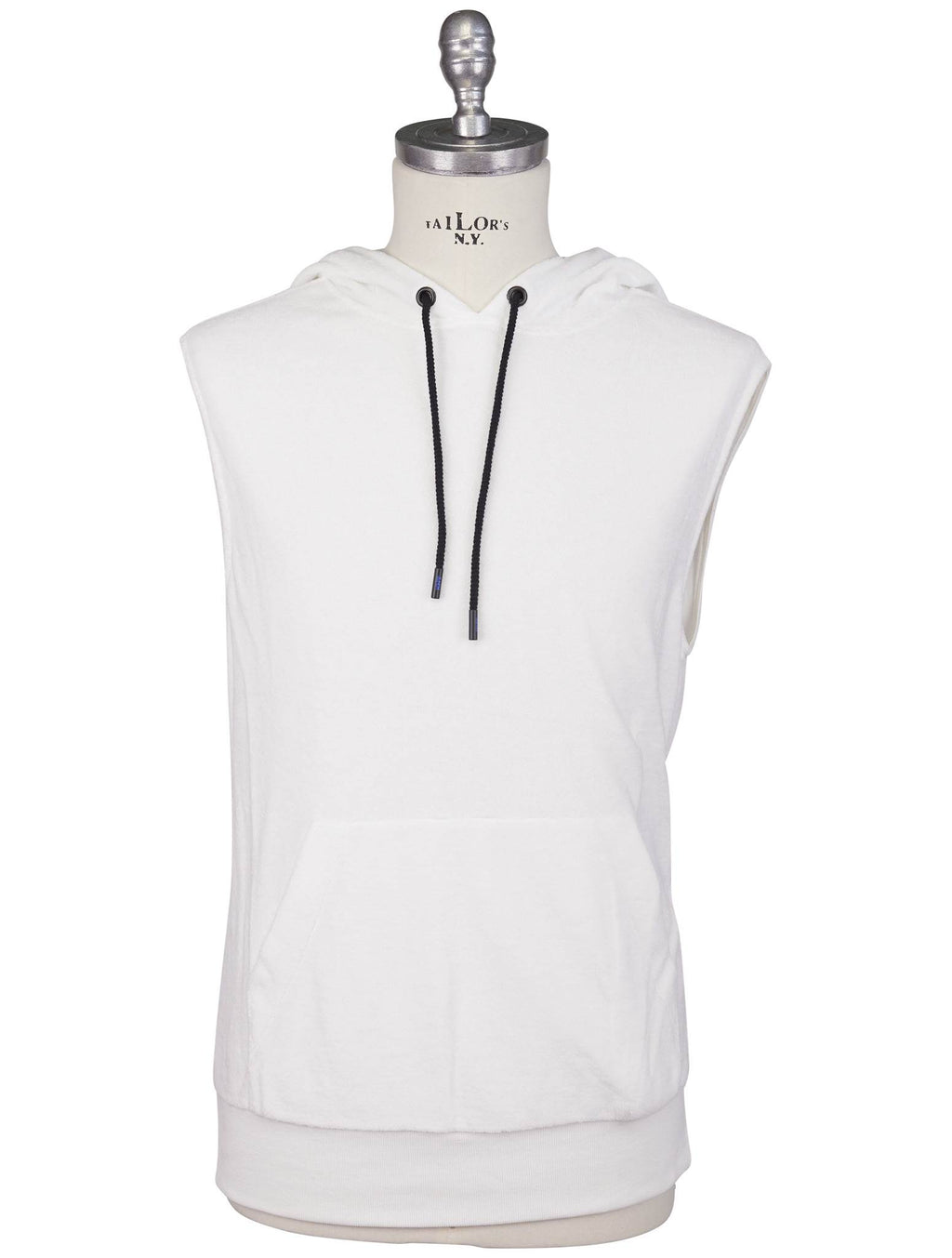 KNT Kiton Knt White Cotton Sweater Gilet White 000