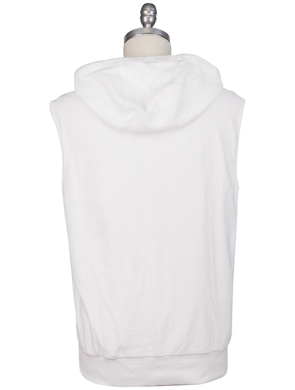 Kiton Knt White Cotton Sweater Gilet