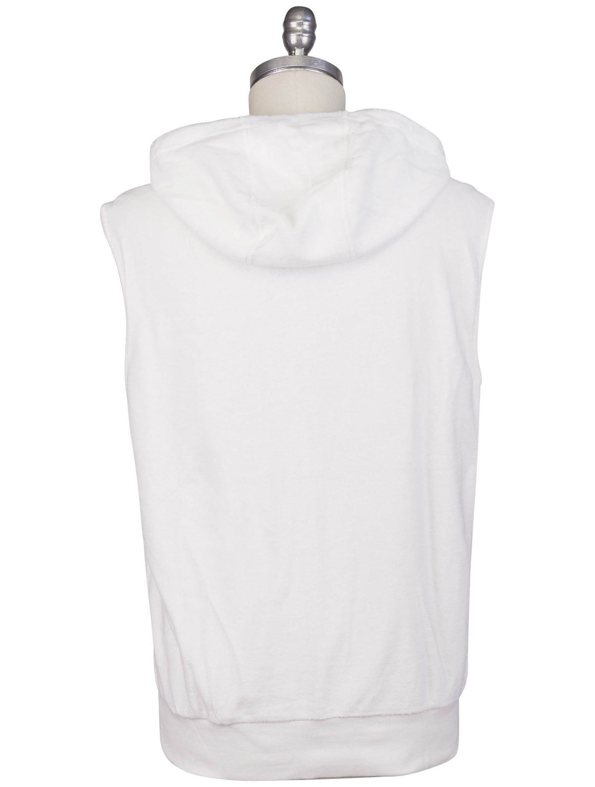 Kiton Knt White Cotton Sweater Gilet