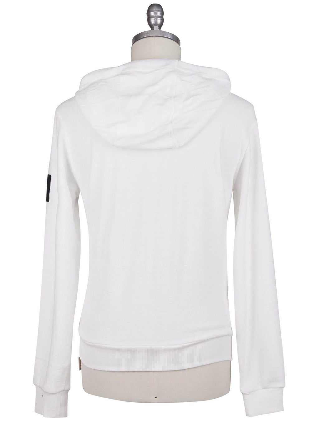 Kiton Knt White Cotton Sweater Full Zip