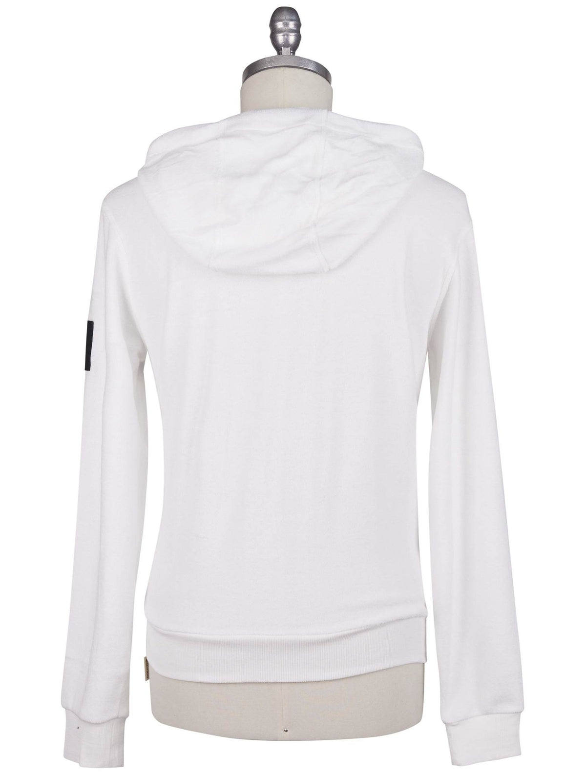Kiton Knt White Cotton Sweater Full Zip