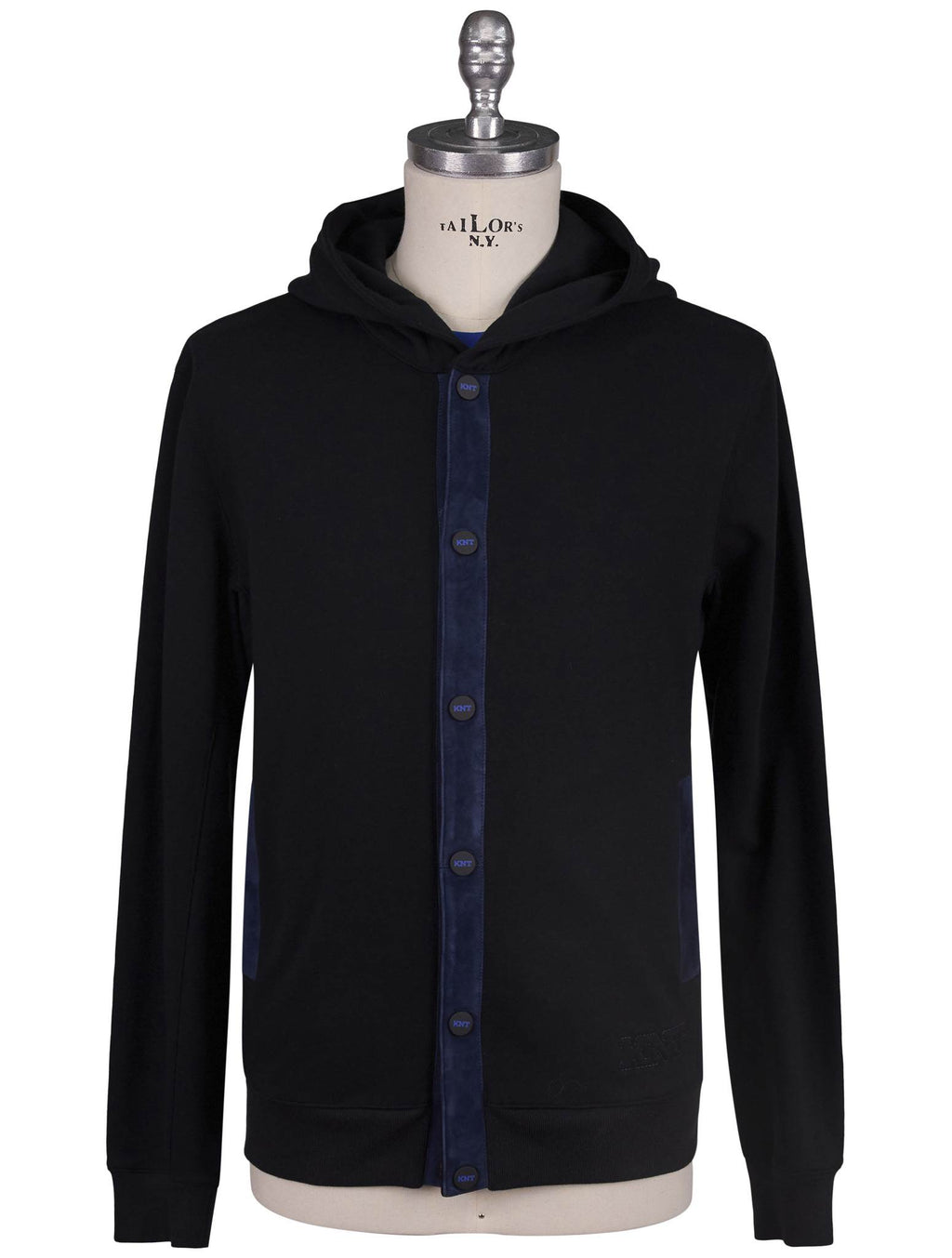 Kiton Kiton Knt Black Cotton Sweater Black 000