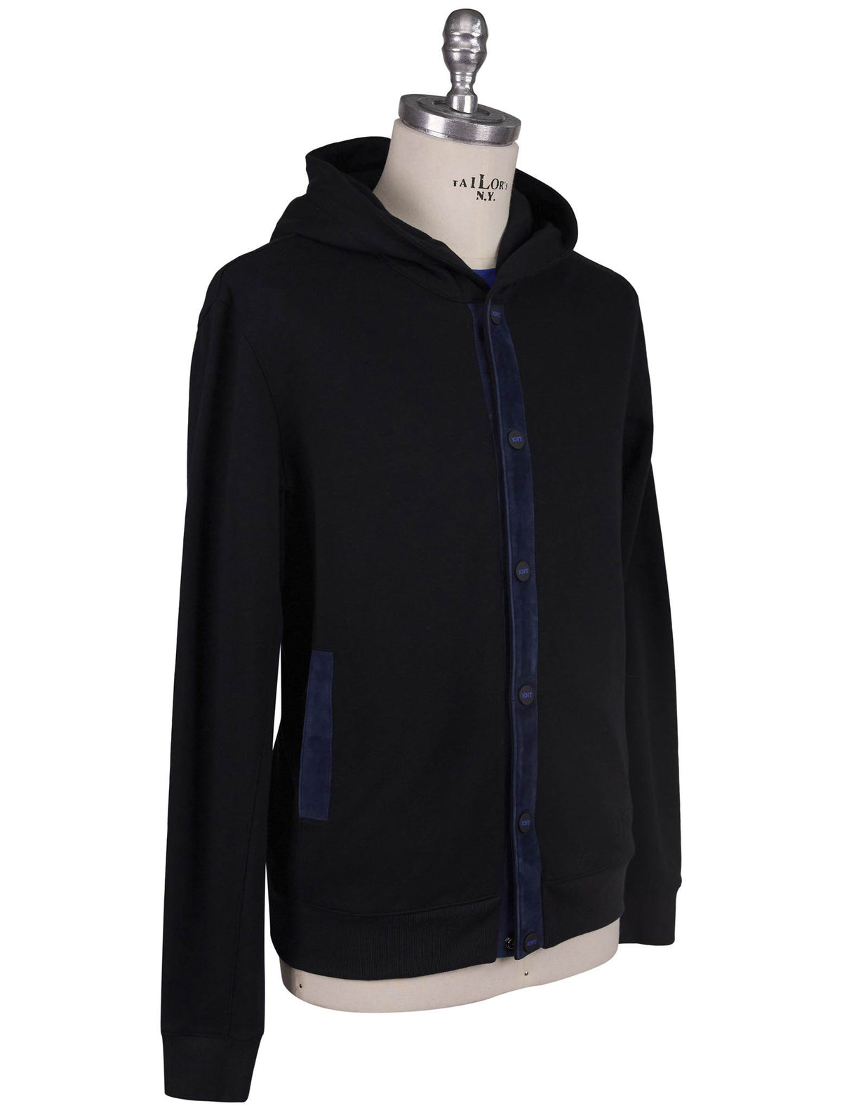 Kiton Kiton Knt Black Cotton Sweater Black 001