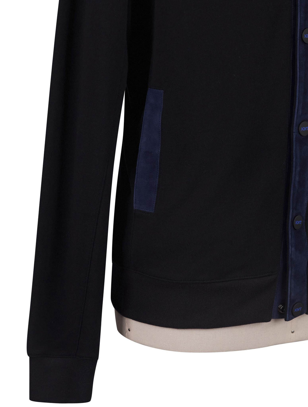 Kiton Knt Black Cotton Sweater