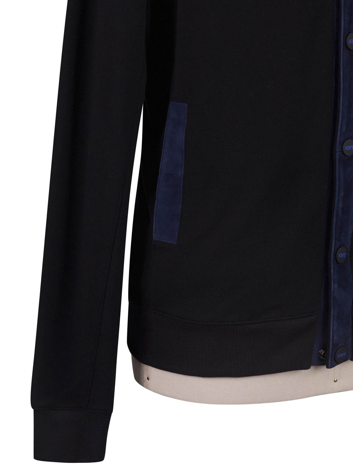 Kiton Knt Black Cotton Sweater