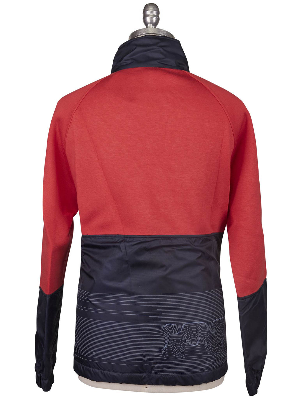 Kiton Knt Blue Red Viscose Ea Coat