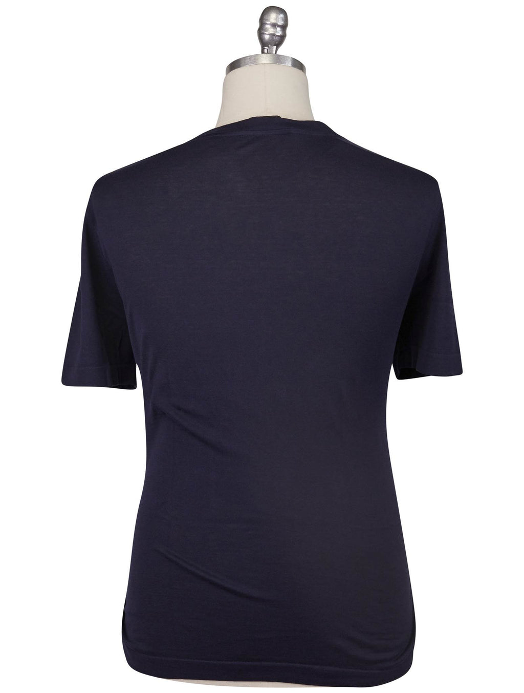 Kiton Knt Blue Cotton T-Shirt
