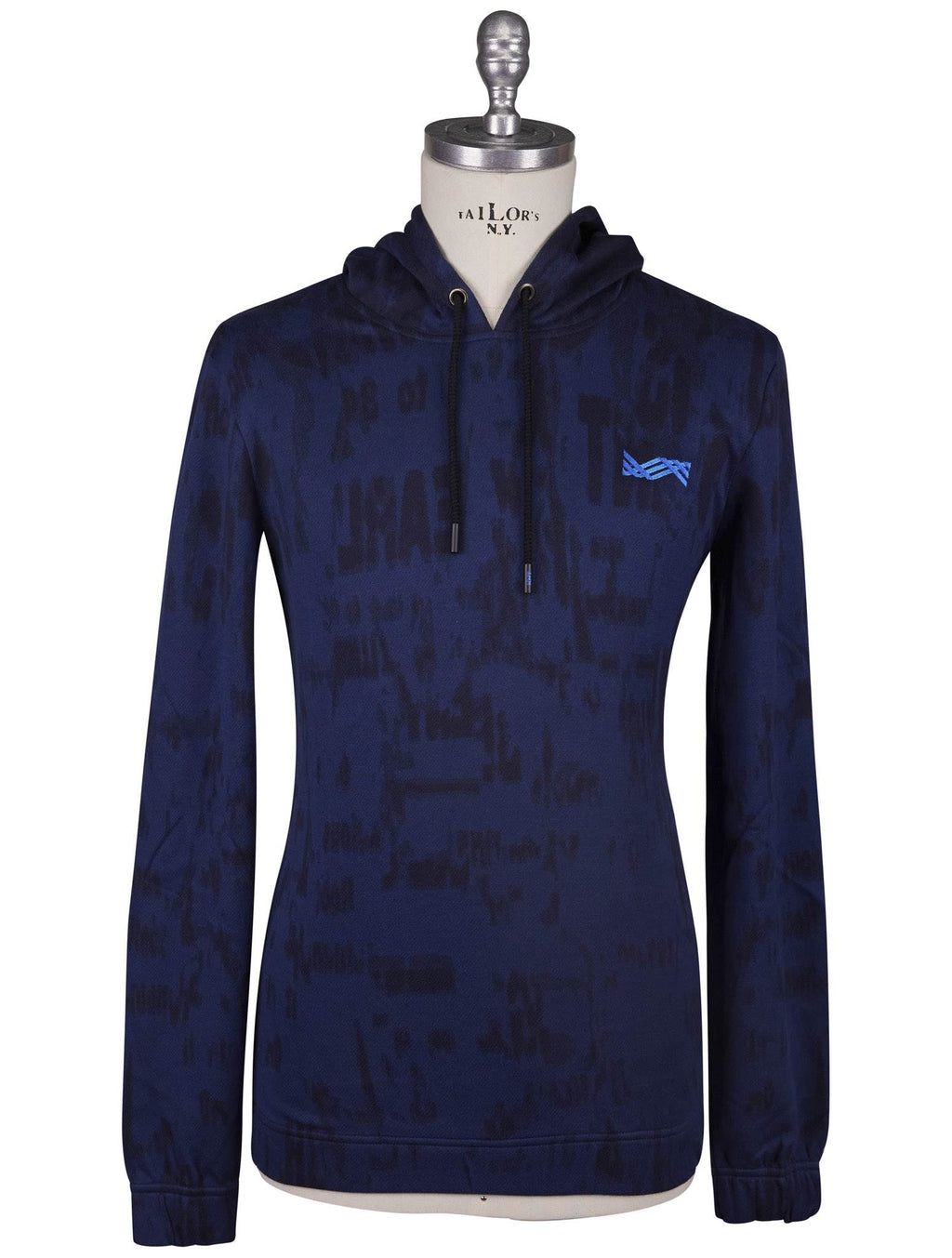 Kiton Knt Blue Cotton Sweater