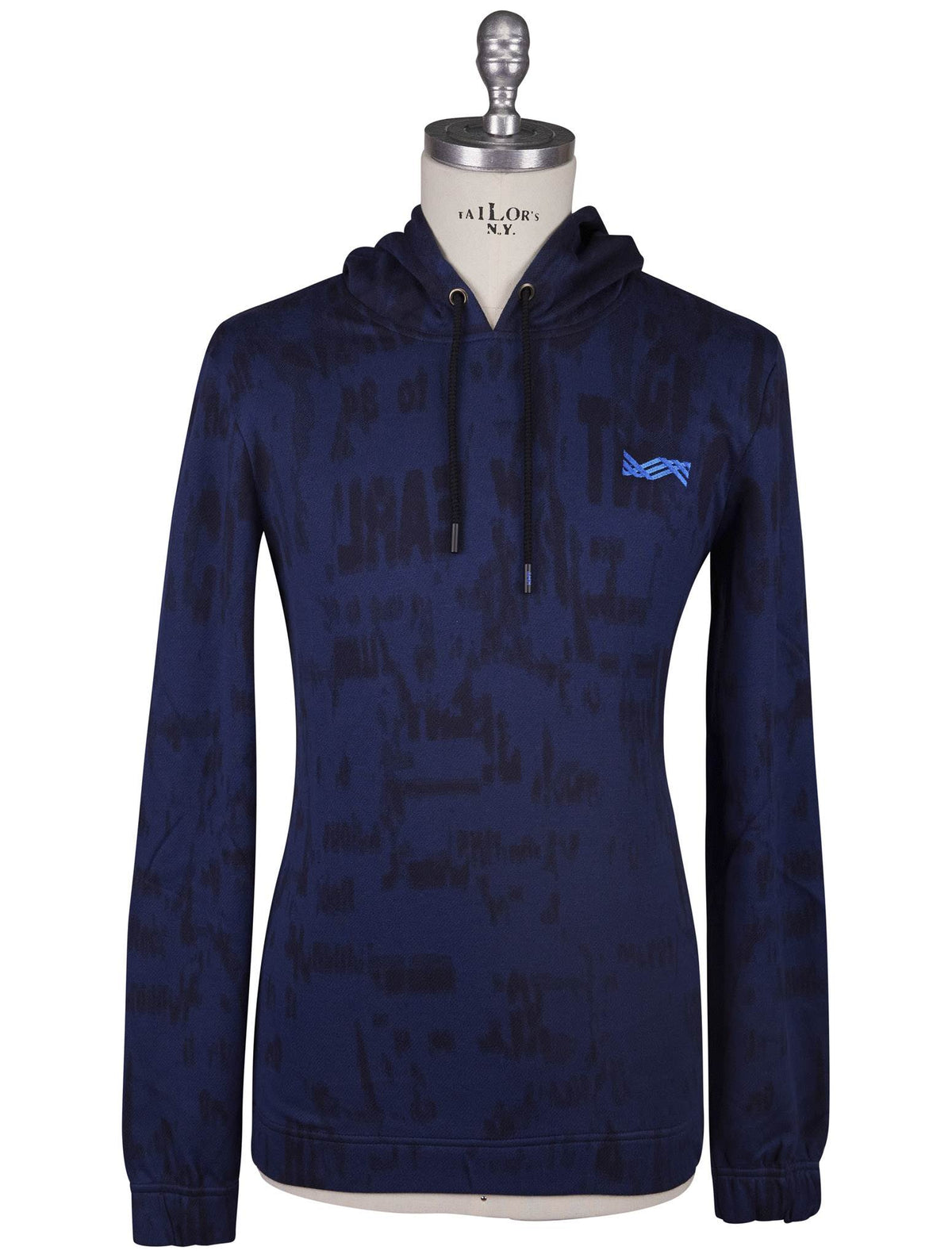 Kiton Knt Blue Cotton Sweater
