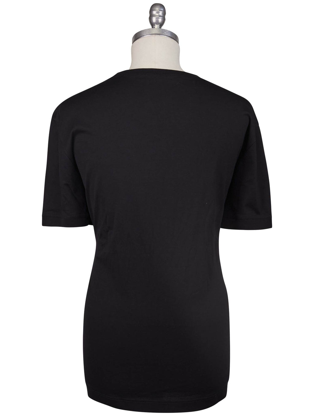 Kiton Knt Black Cotton T-Shirt