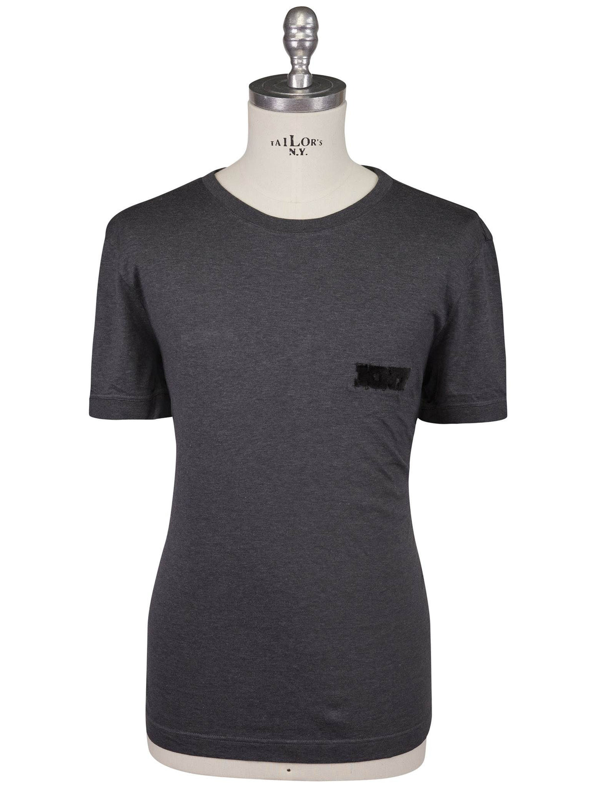Kiton Knt Gray Cotton T-Shirt