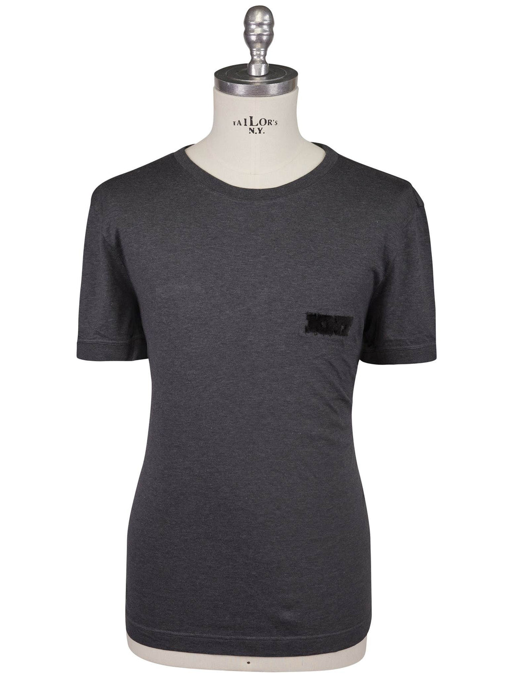 KNT Kiton Knt Gray Cotton T-Shirt Gray 000