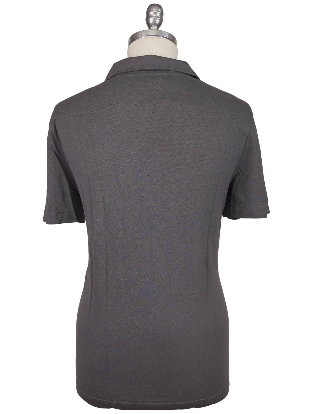 Kiton Knt Gray Cotton Silk Polo