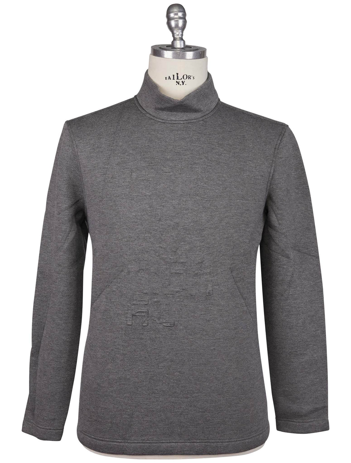Kiton Kiton Knt Gray Cotton Silk Sweater Half Neck Gray 000