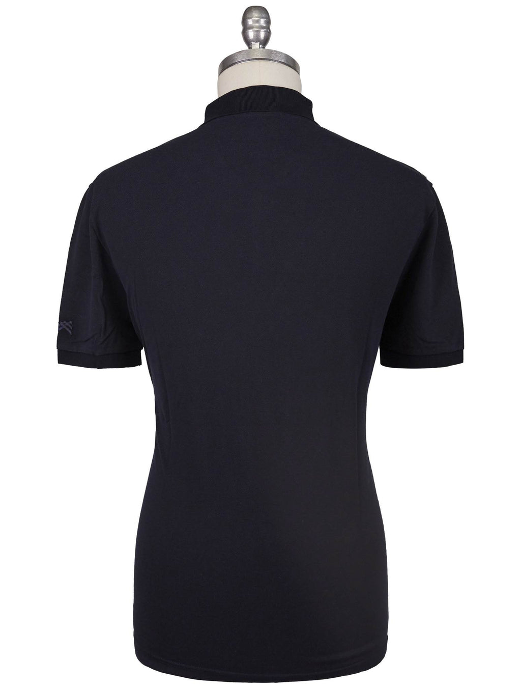Kiton Knt Blue Cotton Silk Polo